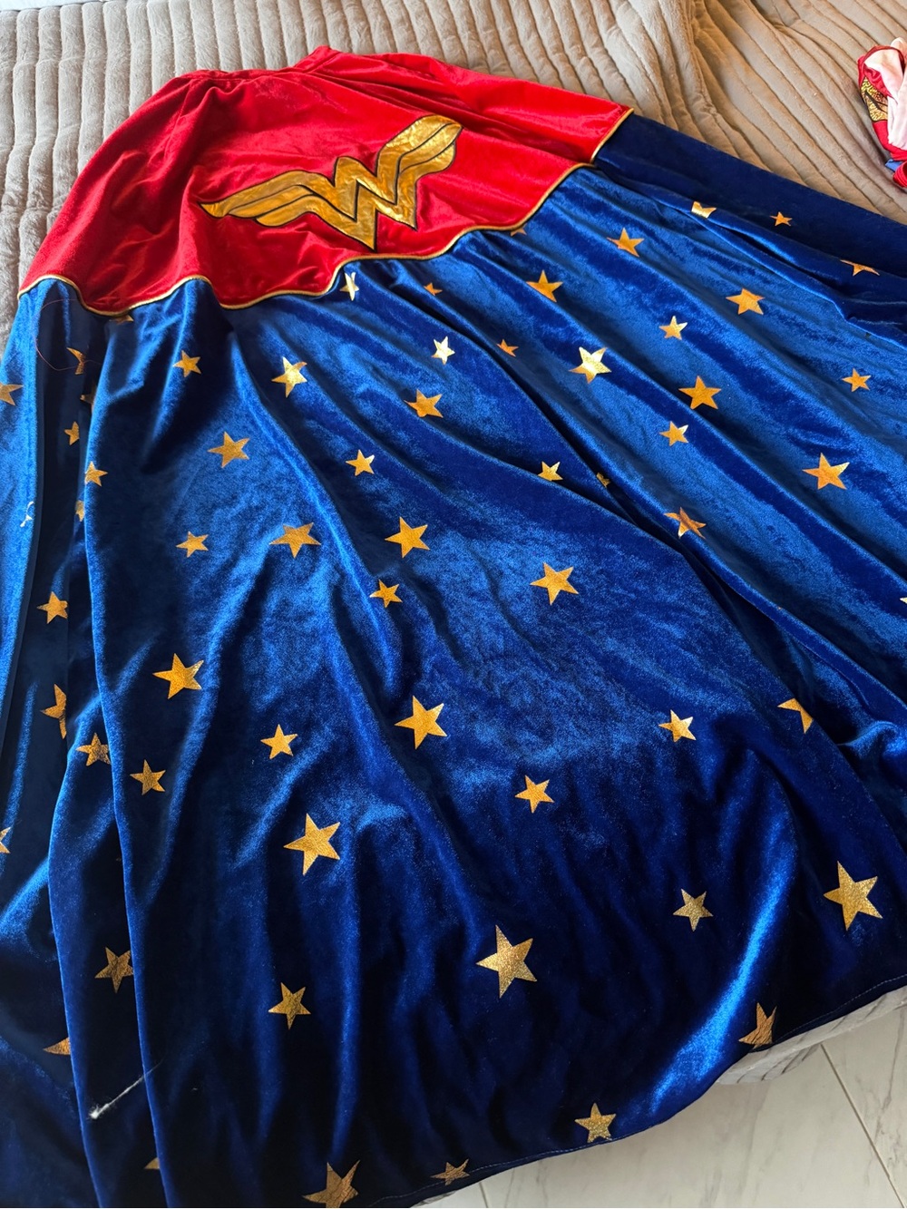 Red and Blue Wonder Woman Costume - Excellent Condition